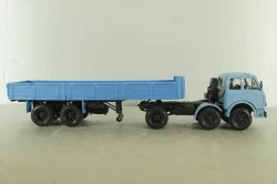 Маз-520, 3-х осный с полуприцепом Маз-5205 синий, Н859 Наш Автопром 1:43
