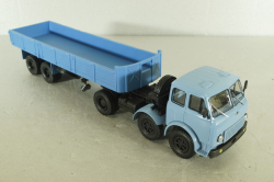 Маз-520, 3-х осный с полуприцепом Маз-5205 синий, Н859 Наш Автопром 1:43