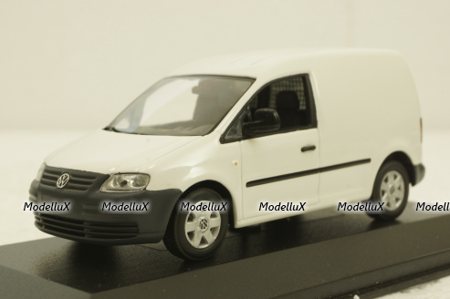 Volkswagen Caddy Van white,  Minichamps 1:43