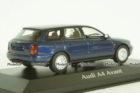Audi A4 1.8T (B6) Avant, 1995, dark blue, 940015011, Maxichamps 1:43