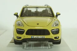 PORSCHE CAYENNE TURBO 2010  YELLOW, Burago 1:24