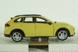 PORSCHE CAYENNE TURBO 2010  YELLOW, Burago 1:24