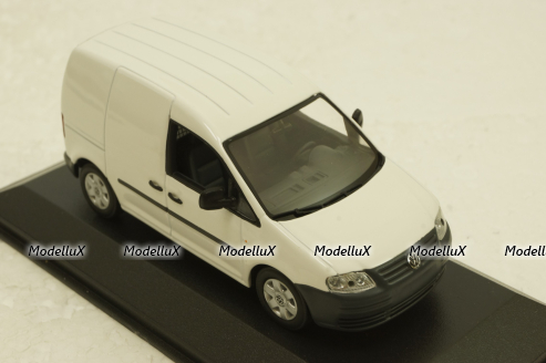 Volkswagen Caddy Van white,  Minichamps 1:43