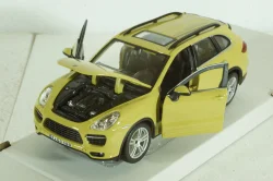 PORSCHE CAYENNE TURBO 2010  YELLOW, Burago 1:24