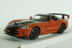 Dodge Viper SRT 10 Coupe 2003 Dark Orange Black, BU22114OR, Burago 1:24