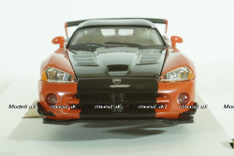 Dodge Viper SRT 10 Coupe 2003 Dark Orange Black, BU22114OR, Burago 1:24