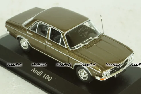 Audi 100 (C1), 1969, brown metallic, 940019101, Maxichamps 1:43