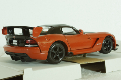 Dodge Viper SRT 10 Coupe 2003 Dark Orange Black, BU22114OR, Burago 1:24
