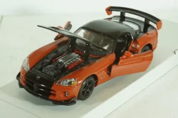 Dodge Viper SRT 10 Coupe 2003 Dark Orange Black, BU22114OR, Burago 1:24