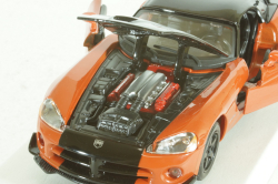 Dodge Viper SRT 10 Coupe 2003 Dark Orange Black, BU22114OR, Burago 1:24