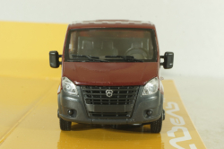 Газель Next A22 R23 двойная кабина,бортовой малый кузов, бордовый, Н560, Наш Автопром 1:43