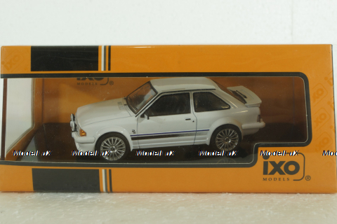 Ford Escort MK III RS Turbo 1984 white, CLC420N, IXO 1:43