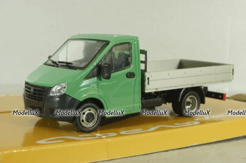 Газель Next A21 R23, бортовой станд. кузов, зеленый, Н556, Наш Автопром 1:43