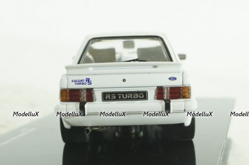 Ford Escort MK III RS Turbo 1984 white, CLC420N, IXO 1:43