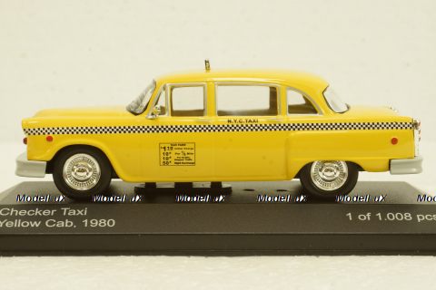 Checker Taxi yellow cab 1980, WhiteBox 1:43