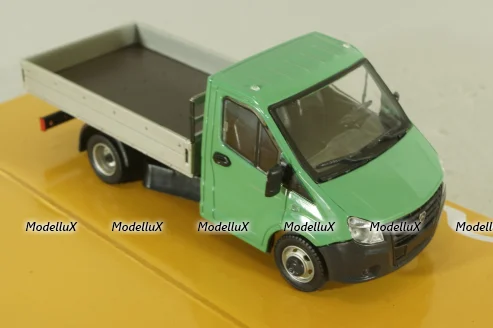 Газель Next A21 R23, бортовой станд. кузов, зеленый, Н556, Наш Автопром 1:43