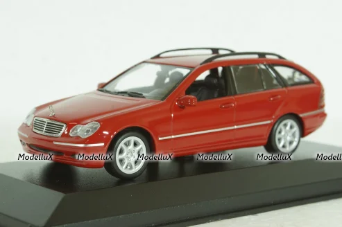 Mercedes C220 T-Model (S203), 2001, Mercedes C-Class, red, 940030111, Maxichamps 1:43