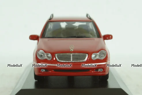 Mercedes C220 T-Model (S203), 2001, Mercedes C-Class, red, 940030111, Maxichamps 1:43