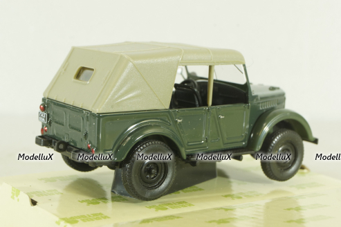 Газ-69А 4х4 1953, зеленый, Н353, Наш Автопром 1:43