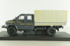 Газон NEXT C42А31 бортовой с тентом серый/бежевый Н235, Наш Автопром 1:43