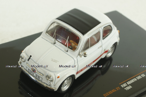 Fiat Abarth 595 SS 1957, white, CLC484, IXO 1:43