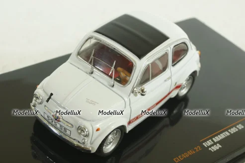 Fiat Abarth 595 SS 1957, white, CLC484, IXO 1:43