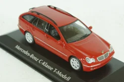 Mercedes C220 T-Model (S203), 2001, Mercedes C-Class, red, 940030111, Maxichamps 1:43