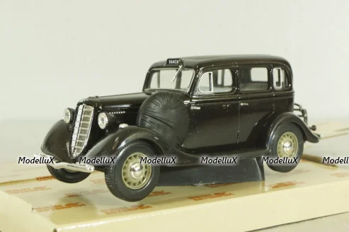 Газ-М1 Такси 1936, черный, Н751, Наш Автопром 1:43