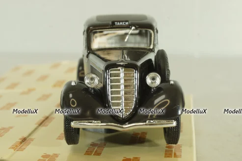 Газ-М1 Такси 1936, черный, Н751, Наш Автопром 1:43
