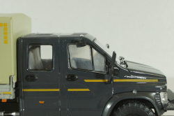 Газон NEXT C42А31 бортовой с тентом серый/бежевый Н235, Наш Автопром 1:43 Уценка!