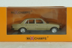 Mercedes 230E (W123), 1982, Mercedes E-Class Gold Metallic, 940032205, Maxichamps 1:43