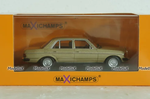 Mercedes 230E (W123), 1982, Mercedes E-Class Gold Metallic, 940032205, Maxichamps 1:43