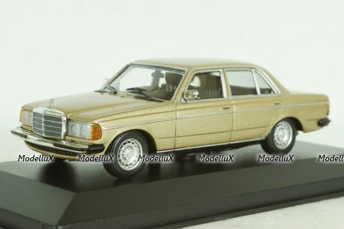 Mercedes 230E (W123), 1982, Mercedes E-Class Gold Metallic, 940032205, Maxichamps 1:43