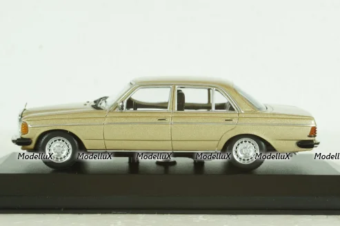 Mercedes 230E (W123), 1982, Mercedes E-Class Gold Metallic, 940032205, Maxichamps 1:43