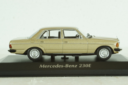 Mercedes 230E (W123), 1982, Mercedes E-Class Gold Metallic, 940032205, Maxichamps 1:43