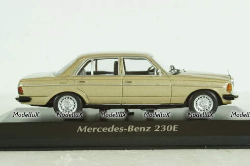 Mercedes 230E (W123), 1982, Mercedes E-Class Gold Metallic, 940032205, Maxichamps 1:43