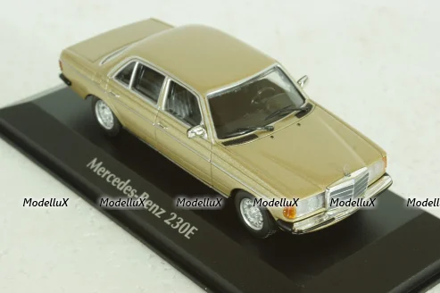 Mercedes 230E (W123), 1982, Mercedes E-Class Gold Metallic, 940032205, Maxichamps 1:43
