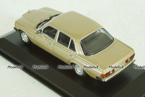 Mercedes 230E (W123), 1982, Mercedes E-Class Gold Metallic, 940032205, Maxichamps 1:43
