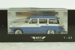 Газ-М22  Волга 1960, бело/синяя, 43805, NEO 1:43 