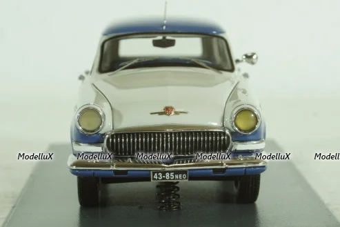 Газ-М22  Волга 1960, бело/синяя, 43805, NEO 1:43 