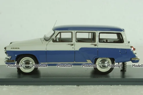 Газ-М22  Волга 1960, бело/синяя, 43805, NEO 1:43 
