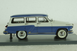 Газ-М22  Волга 1960, бело/синяя, 43805, NEO 1:43