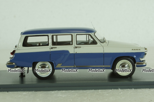 Газ-М22  Волга 1960, бело/синяя, 43805, NEO 1:43 