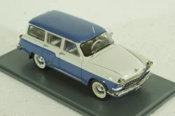 Газ-М22  Волга 1960, бело/синяя, 43805, NEO 1:43 