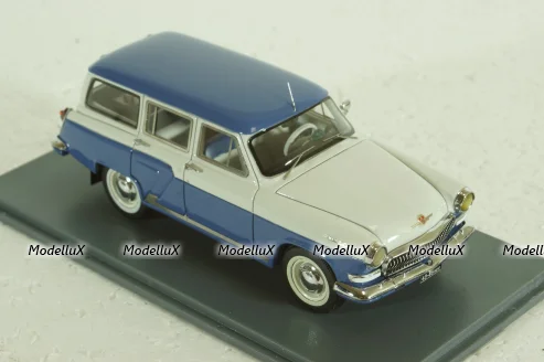 Газ-М22  Волга 1960, бело/синяя, 43805, NEO 1:43 