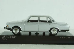 BMW 2500 (E3), 1968, silver, 410029201, Minichamps 1:43