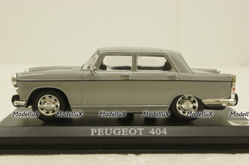 Peugeot 404, grey,  Del Prado 1:43