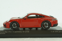 Porsche 911 (992) Сarrera  4 GTS 2019 Red, 410063000, Minichamps 1:43