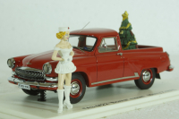Газ-М22 Волга, Pick-up 1960, Merry Christmas, красная, 44480, NEO 1:43