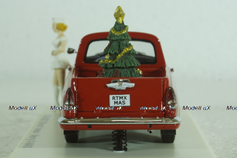Газ-М22 Волга, Pick-up 1960, Merry Christmas, красная, 44480, NEO 1:43